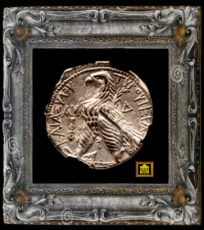 Phoenicia Tyre 126 BC AR Shekel Silver “EAGLE” Coin  ~ NGC ch AU 4x3 ~ 3