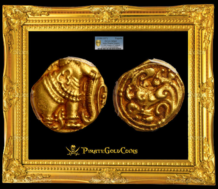 India 1100-1327 "Elephant Pagoda - Gangas of Talakad" PCGS 62