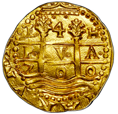 Peru 4 Escudos 1700 NGC 65 Eric P Newman 5