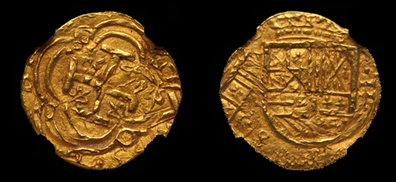 Dated | Colombia 2 Escudos | Pirate Gold Coins 2