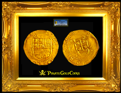 Spain 4 Escudos "King Philip II" 1556-98 PCGS 55 5