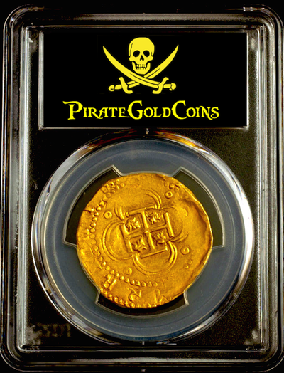 Spain 4 Escudos "King Philip II" 1556-98 PCGS 55 6