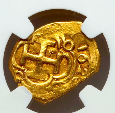 Spain  1 Escudo  1626  "Fully Dated- Atocha Era"  NGC 40  Gold Doubloon 8