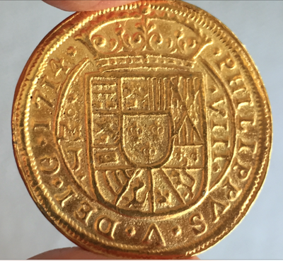 Mexico 1714 “Royal” 8 Escudos 18K Gold Doubloon Shipwreck 1715 8