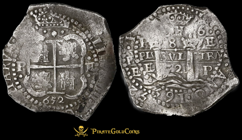 Bolivia Potosi 8 Reales 1652 "Maravillas Shipwreck" 3 Full Dates!