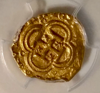 Spain  1 Escudo  1623  "DATED! - Incredible Centering"  PCGS 55 2