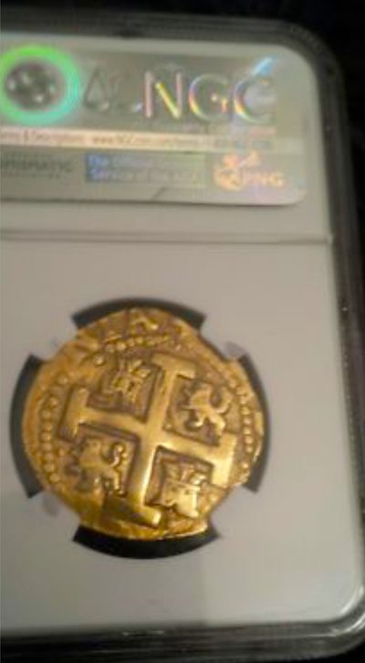 Peru 8 Escudos 1718 "Likely Loosdrecht Shipwreck" NGC 55 Treasure Coin 5