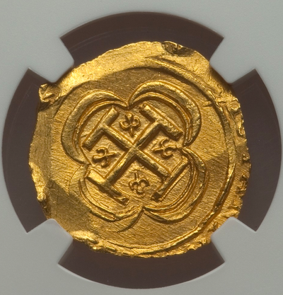 Mexico  2 Escudos  1714  "Only had 1 other 64 w/ no date"  NGC 64 12