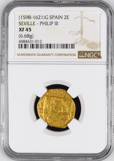 Spain  2 Escudos  1622 NGC 45 6
