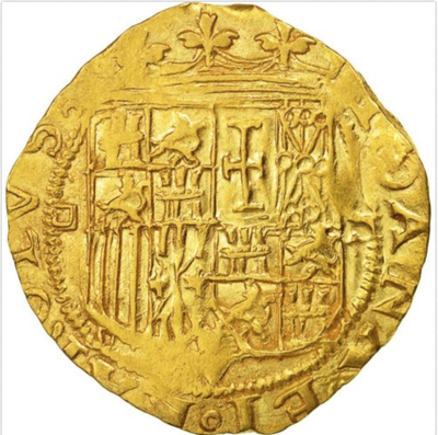 Authentic Spain 1 Escudo 1516-1556 Gold Shipwreck Treasure Jewelry Coin 9