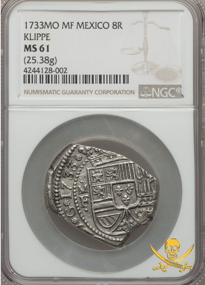 Mexico 8 Reales 1733 "Finest Known- Only MS"  NGC 61 Treasure Coin 2