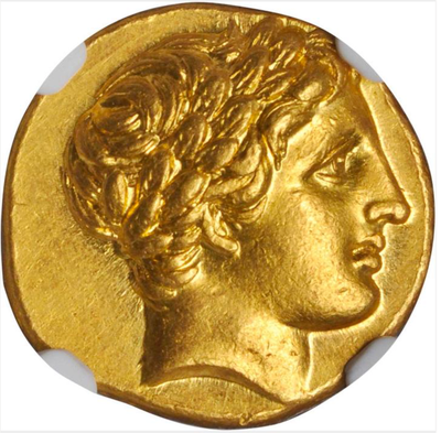 Kingdom of Macedon "Philip II" 359-336 BC  NGC MS 5x3 Ancient Gold Coin 3