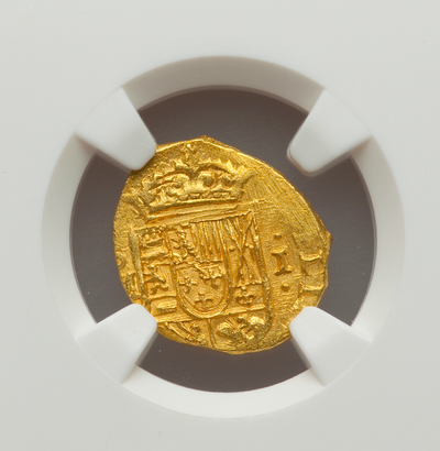 Mexico 1 Escudo 1712-13 "1715 Fleet Shipwreck" NGC 63 Pirate Gold Coins 8