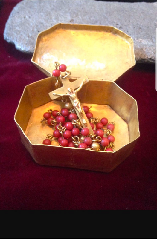 Red Coral & Gold Rosary from '1715 Plate Fleet Shipwreck' 42
