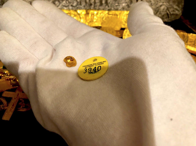 Atocha 1622 Gold Bead Artifact with Mel Fisher Treasure Salvors COA 9