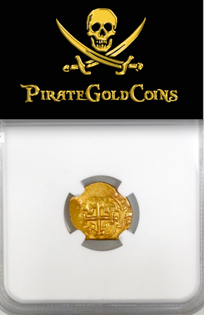 Mexico 1 Escudo 1711 "Dated - 1715 Plate Fleet Shipwreck" NGC 58 12
