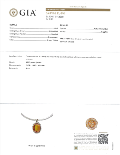 Orange Sapphire 28ct Oval Ring w/ Diamonds GIA Pirate Gold Coins Jewelry 7