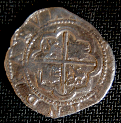 Peru 2 Reales 1598-1621 Atocha Shipwreck Mel Fisher 3