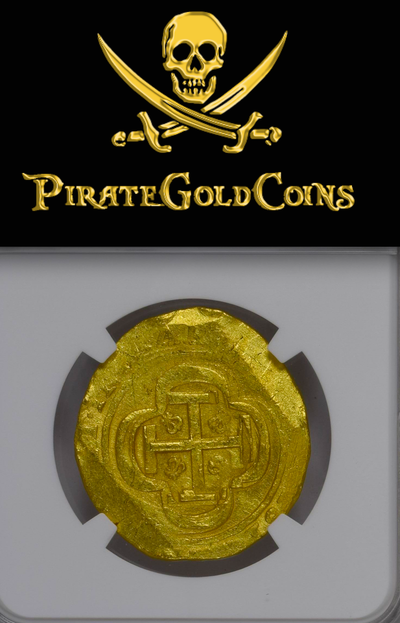 Mexico 8 Escudos 1714 "1715 Plate Fleet Shipwreck" NGC 61 4