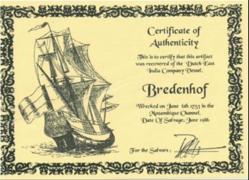 Dutch East India Trading Co Silver Bar 1753 Bredenhof VOC 6