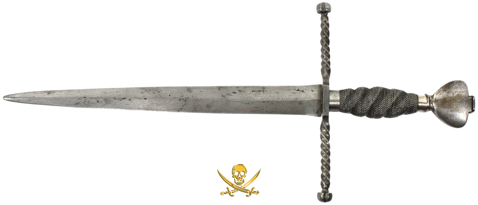 Spanish or Italian Dagger Mid-1700's Dagger Pirate Gold Coins Weaponry