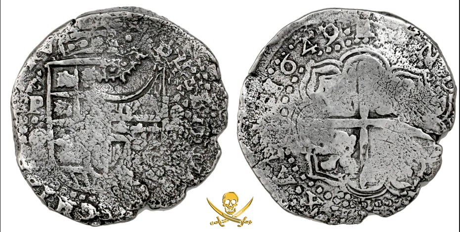 Bolivia 8 Reales 1649 Dated from El Capitana Shipwreck 1654