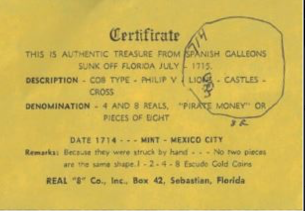 Mexico 8 Reales 1714 Dated with Real 8 Co COA from Fleet Shipwreck 4