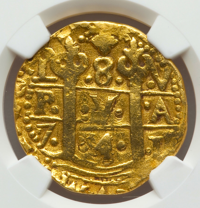 Peru 8 Escudos 1741 "Brute" RAW Pirate Gold Coins Possible Pendant Piece 11