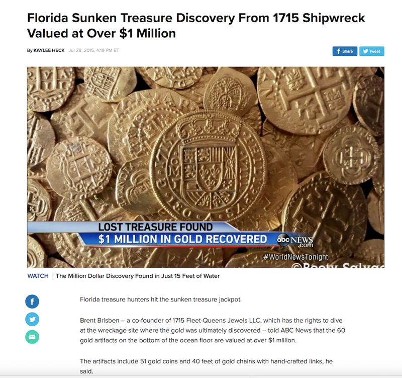 Olive Blossom Chain 14.5" TriCentennial 1715 Fleet Shipwreck Find 5