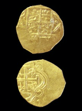 1621-94 | Colombia 2 Escudos | Pirate Gold Coins 34