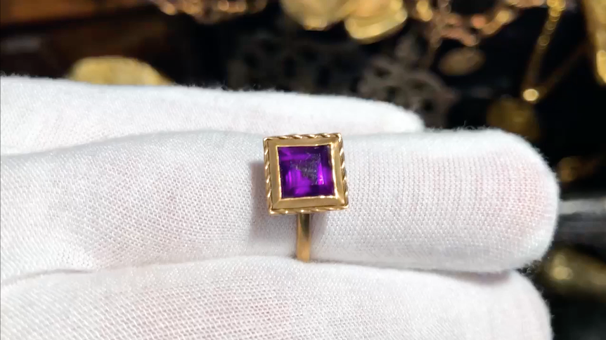 Pirate Gold Coins Treasures of the Earth - Amethyst Ring 2
