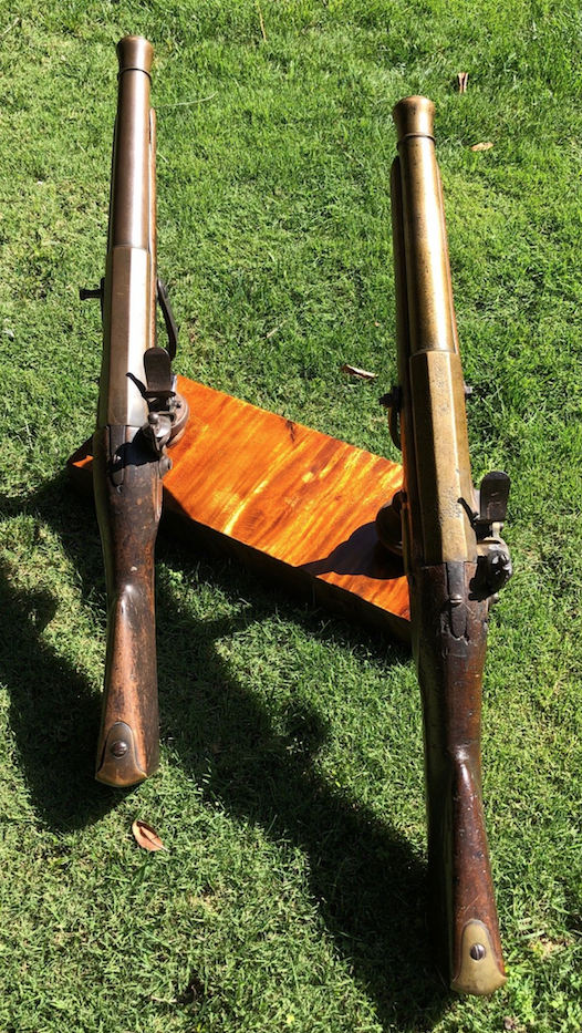 Only Pair French Naval Flintlock Swivel CANNONS in the World 7