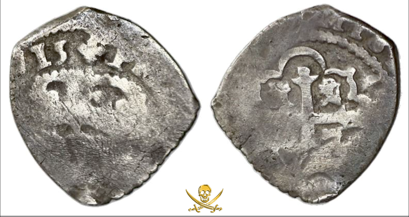 Mexico 1/2 Real 1715 "Dated! Year of the Fleet!!" 18kt Bezel 6