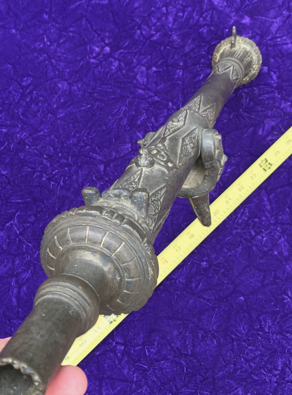 17th- 18th Century Brass/ Bronze Ship's Swivel Cannon 6