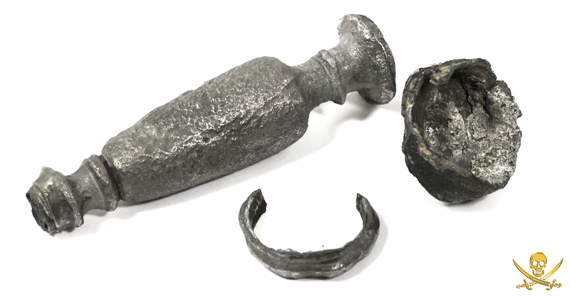 Atocha 1622 Shipwreck Silver Candle Stick Holder Artifact