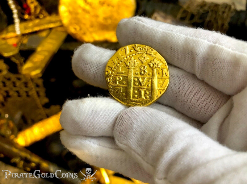 Peru 8 Escudos 1717 "Blood Tears Variety" Pendant Treasure Jewelry 9