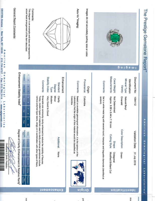 Colombian Emerald Ring 3.5 carats with Diamonds 4