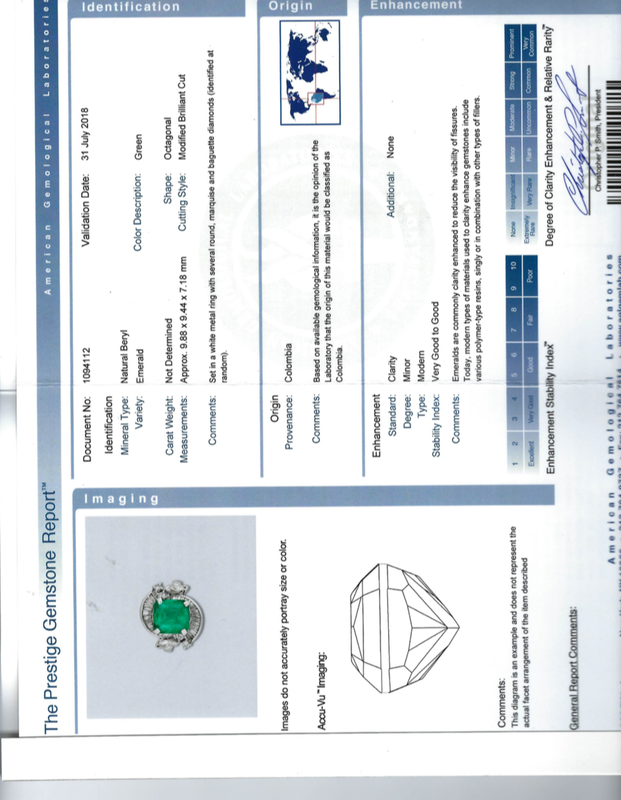 Colombian Emerald Ring 3.5 carats with Diamonds 5