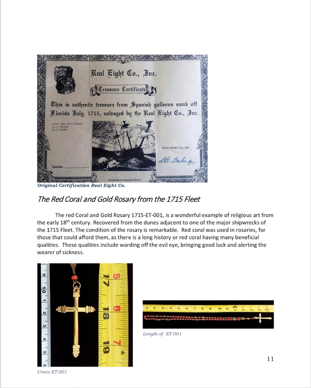 Gold and Coral Rosary from the 1715 Fleet Shipwreck 12