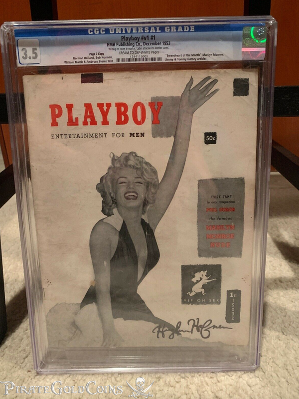 Playboy Magazine Issue #1 Marilyn Monroe SIGNED by Hugh Hefner 11