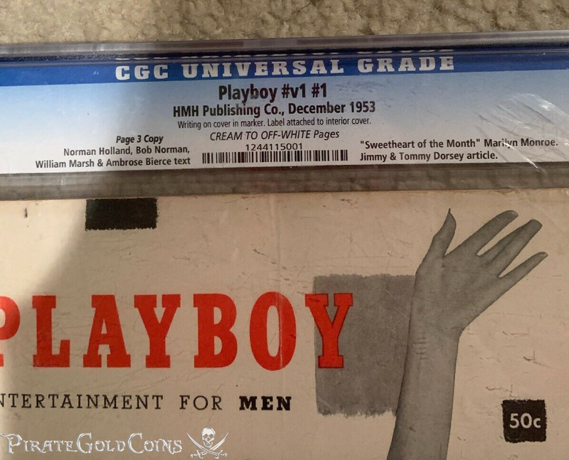 Playboy Magazine Issue #1 Marilyn Monroe SIGNED by Hugh Hefner 19