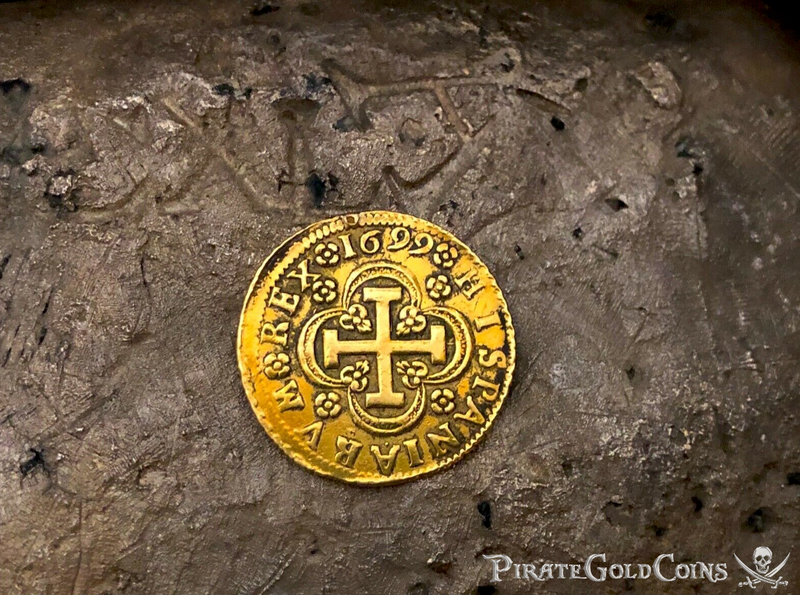 Spain 4 Escudos 1699 "Dated Very Rare" RAW 5