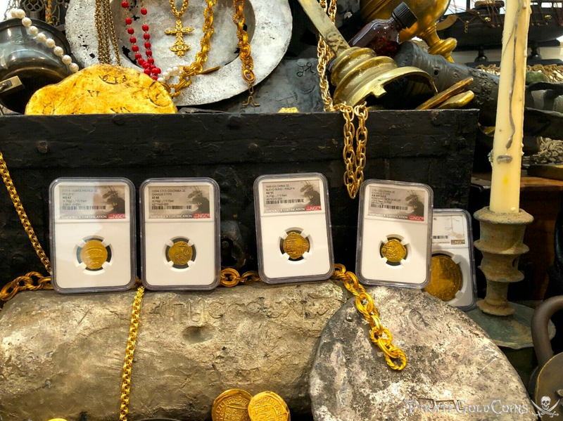 Mexico 1714 2 Escudos "1715 Fleet Shipwreck" NGC 61 6