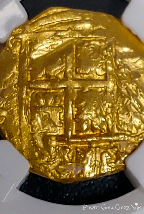 Colombia 2 Escudos 1667-93 "1715 Fleet Shipwreck" NGC 62 4