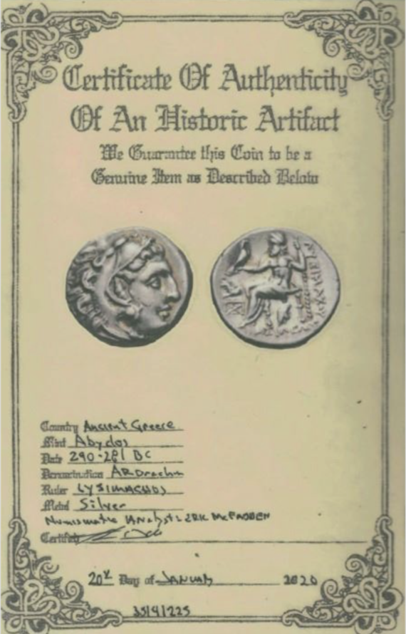 Hercules Zeus Thrace AR Drachm 290-281BC Gold and Sapphire Pendant 4