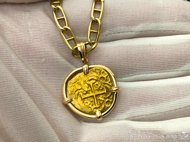 Colombia 2 Escudos 1701 "from 1715 Fleet Shipwreck" Pendant Jewelry 6