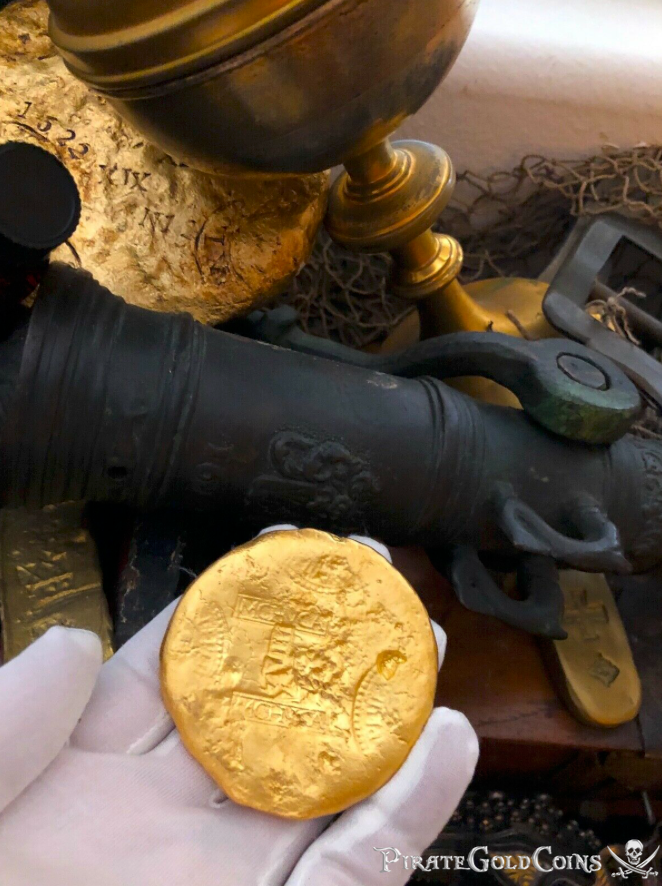 Atocha 1622 Gold Disk and 8 Reales Box Set 4