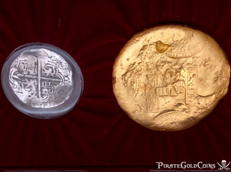 Atocha 1622 Gold Disk and 8 Reales Box Set 5