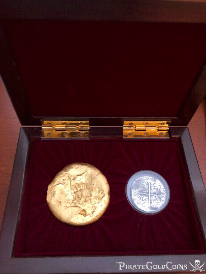Atocha 1622 Gold Disk and 8 Reales Box Set 6