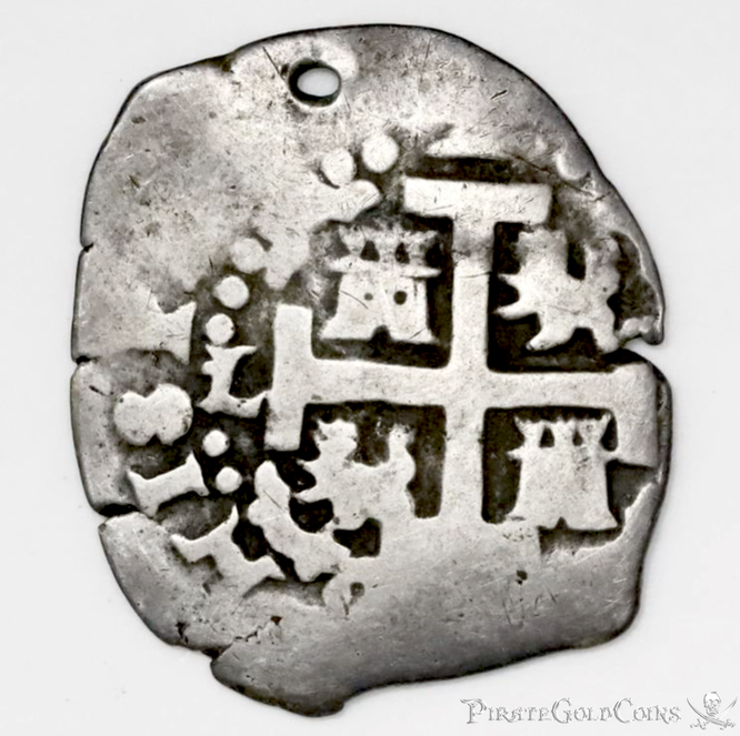 Peru 2 Reales 1717 "Dated" Pendant